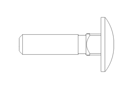 Round head screw M6x25 A2 DIN603