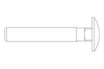 Pf cb oval r/q M8x50 DIN603-ZnNi/T2/720h