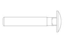 Pf cb oval r/q M8x50 DIN603-ZnNi/T2/720h