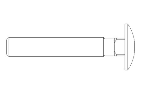 Vis à tête bombée M8x50 DIN603