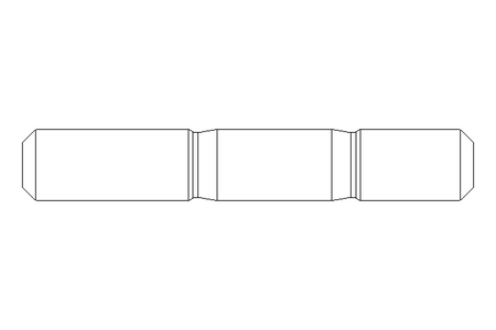 Stud bolt M8x35 DIN835-ZnNi/T2/720h