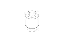 Parafuso sem cabeça M12x16 A2 DIN915