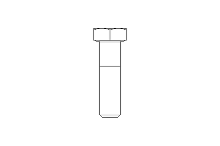 HEX. HEAD SCREW  M 12 X 45 8.8:ZN DIN 93