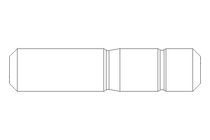 Stud bolt M10x35 DIN938-ZnNi/T2/720h