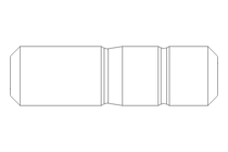 双头螺栓 M12x30 DIN938-ZnNi/T2/720h