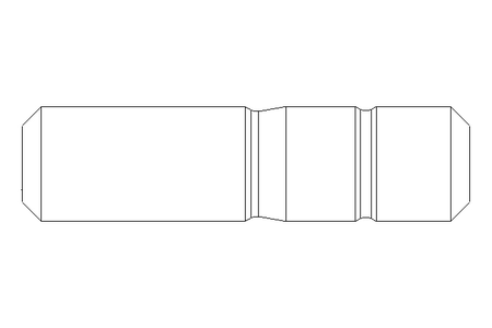 Cavilha roscada nas pontas M12x35 A2