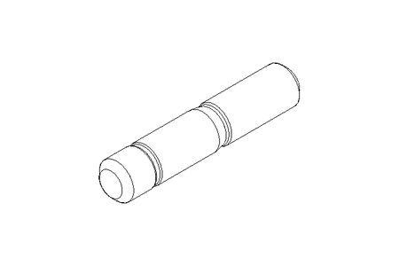 Cavilha roscada nas pontas M12x50 A2