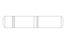 Goujon fileté M12x50 A2 DIN938