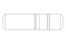 Cavilha roscada nas pontas M16x45 DIN938