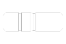 Cavilha roscada nas pontas M20x45 A2