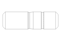 Cavilha roscada nas pontas M20x45 A2