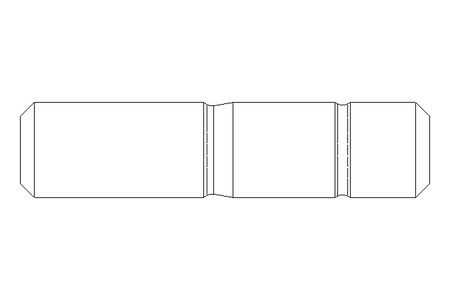 Goujon fileté M24x80 DIN938-ZnNi/T2/720h