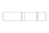 双头螺栓 M10x40 A2 DIN939