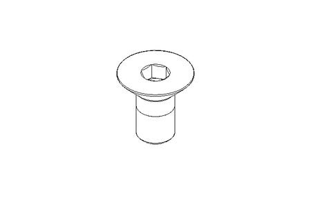 Countersunk head screw M6x12 A2 70