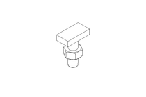 HAMMER HEAD SCREW  M6X20 ST:ZN