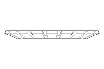 Locking bracket MB5 25x42 St DIN5406