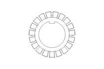 Locking bracket MB5 25x42 St DIN5406