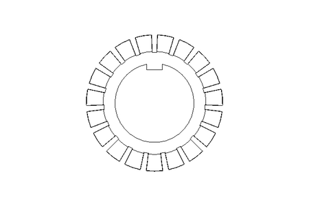 Frein d'écrou MB5 25x42 St DIN5406