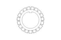 Locking bracket MB8 40x62 St DIN5406