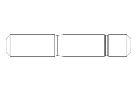 Stud bolt M10x45 A2 DIN939