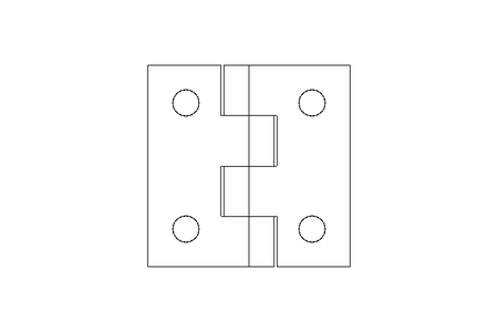 HINGE  40X40 GDZN