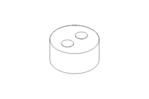 Multi-cable bushing M20: 2 x 5 mm