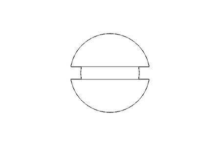 Vis à tête fraisée fendue M8x30 A2