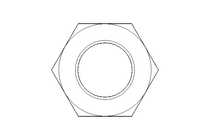 Écrou hexagonal M14x1,5 St-Zn DIN934