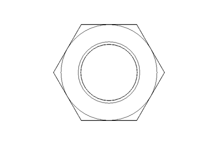 Hexagon nut M14x1.5 St-Zn DIN934