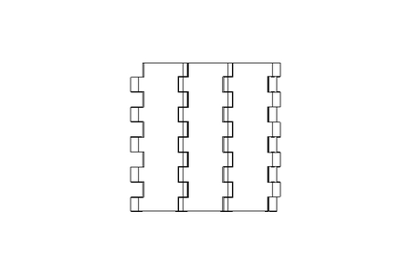 Flush-grid belt FTP2250LF B= 84