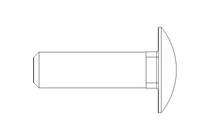 扁圆头螺栓 M10x35 A2 DIN603