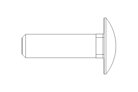 扁圆头螺栓 M10x35 A2 DIN603