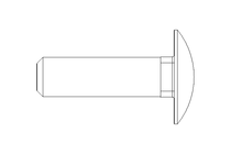 扁圆头螺栓 M10x35 A2 DIN603