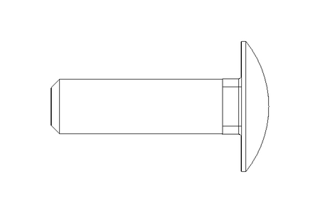 扁圆头螺栓 M10x35 A2 DIN603