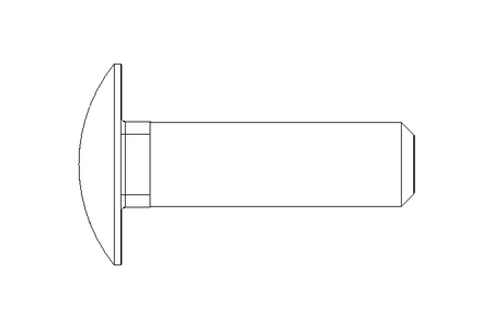 扁圆头螺栓 M10x35 A2 DIN603