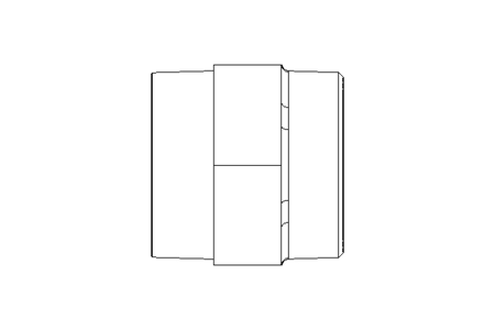 DOUBLE FITTING 2" L=62 DIN2990, 1.4571