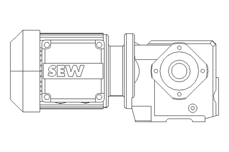 Schneckengetriebemotor 0,25kW 199 1/min