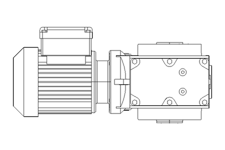 Worm gear motor 0.18kW 4.3 1/min