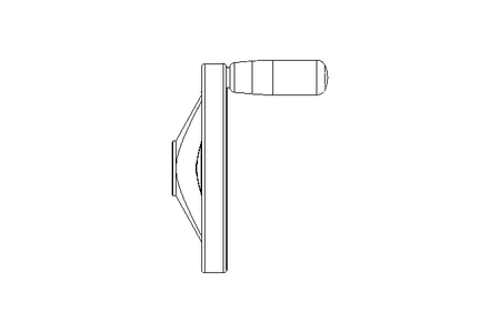 Handrad D=140 B=14H7NUT GN322-140-K14-D