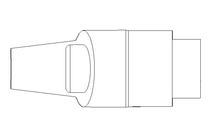 Klemmhebel M8 Innengewinde 1.4305