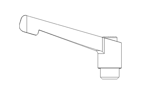 Klemmhebel M12 Innengewinde 1.4305