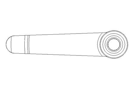 Klemmhebel M12 Innengewinde 1.4305