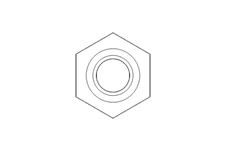 Hexagon weld nut M6 ST DIN929