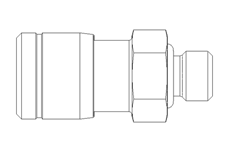 Steckverschraubung M 5 D 4 Niro