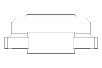 Flange bearing EFOM 20x47