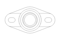 Rodamiento con brida EFOM 20x47