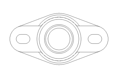 Flange bearing EFOM 20x47