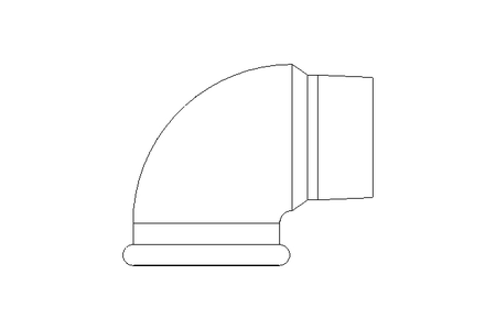 Winkel 90° 1 1/2" I-A-Gewinde