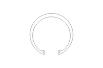 Tear-off ring 95x3 A2 DIN472