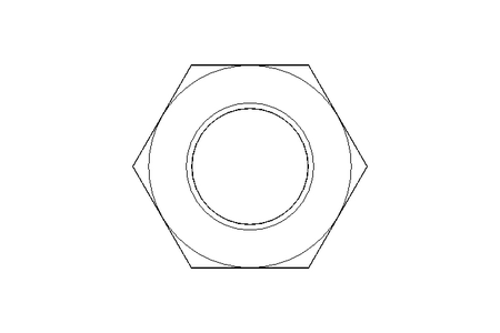 Hexagon nut M36x3 St-Zn DIN439